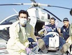 ABDde ambulans helikopter düştü